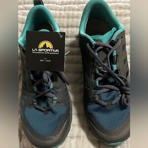 La Sportiva Teal and Black Trail Shoes